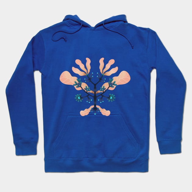 Floral symmetry Hoodie by Pacesyte